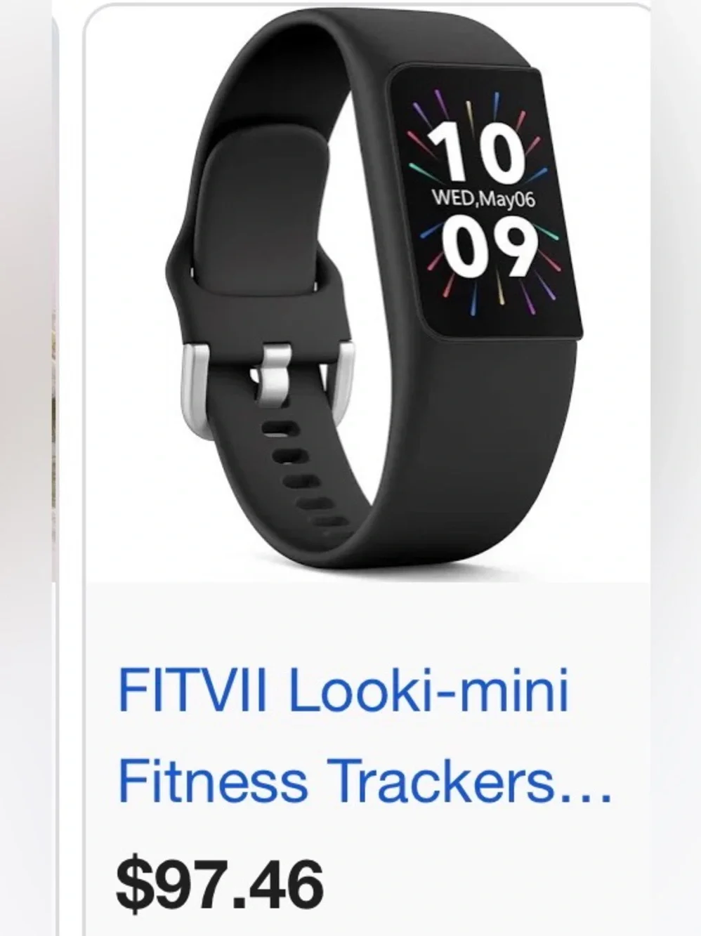 Looki-mini Black Fitness Tracker Band new open box
